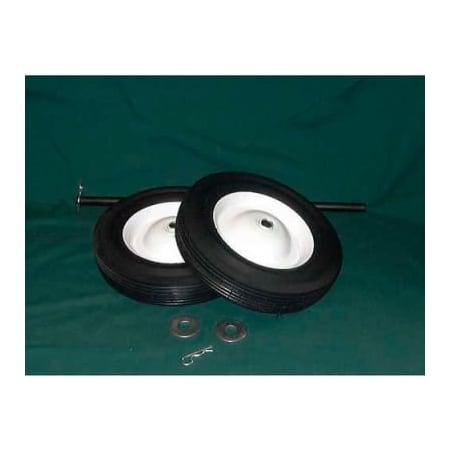 Justrite 8 Semi-Pneumatic Wheels and Axle Set G-901WS for Justrite G-900 Series Hand Trucks 35372